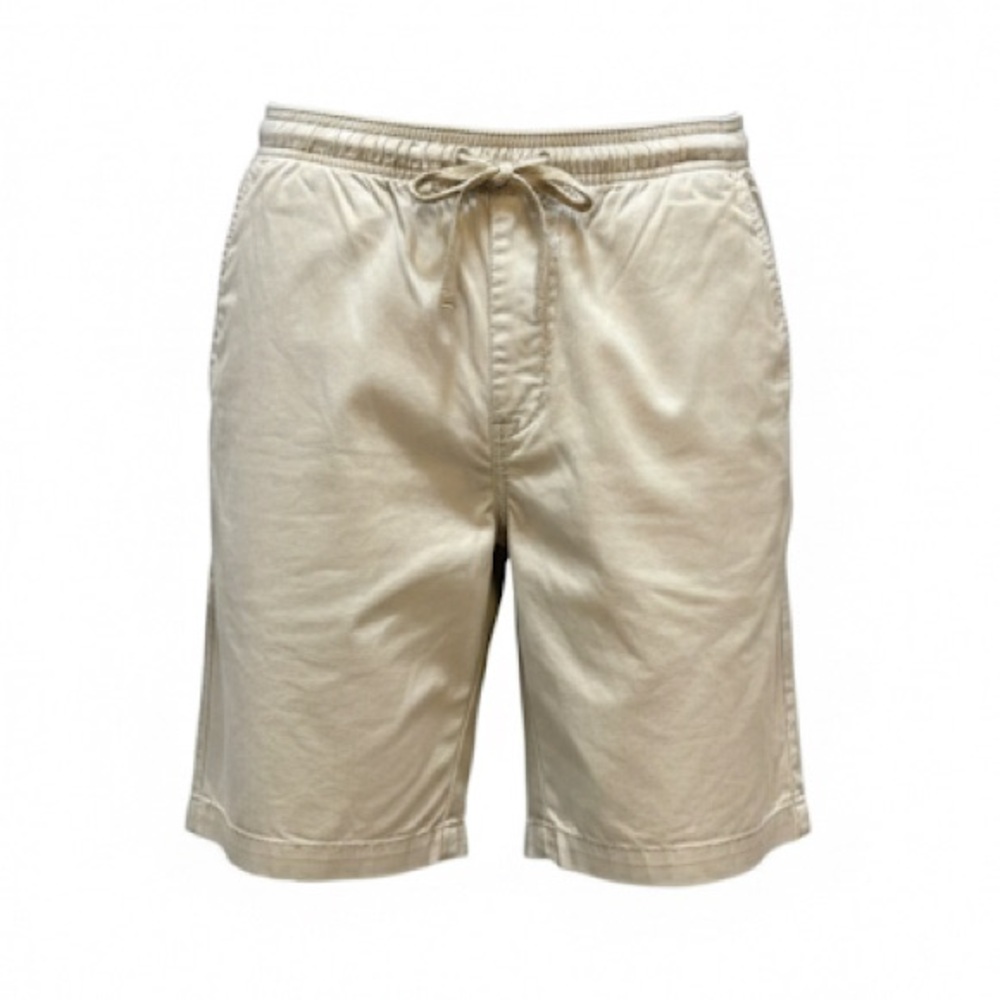 GAP Men's Khaki Tan Elastic Waist Pull On Cotton Casual Shorts Size Large